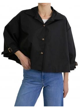 Trench corto con bottoni e colletto "Emma"